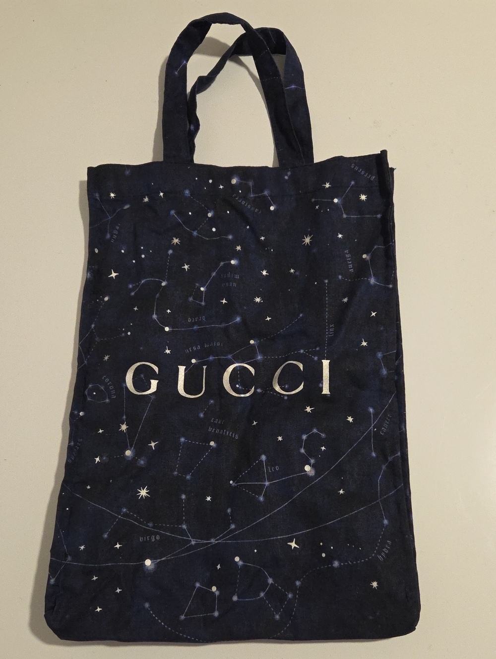 Gucci Navy Constellation Tote Bag Cotton